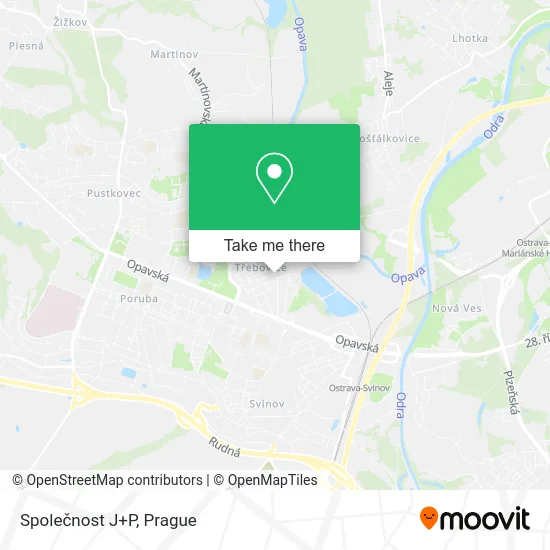 Карта Společnost J+P