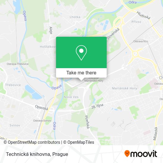 Карта Technická knihovna