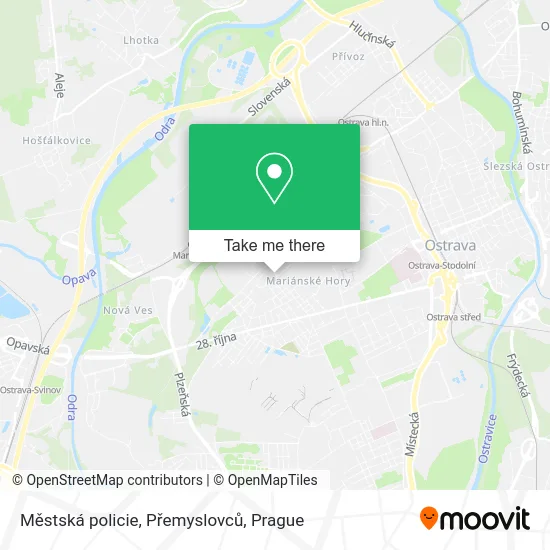 Карта Městská policie, Přemyslovců