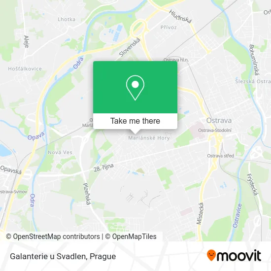 Карта Galanterie u Svadlen