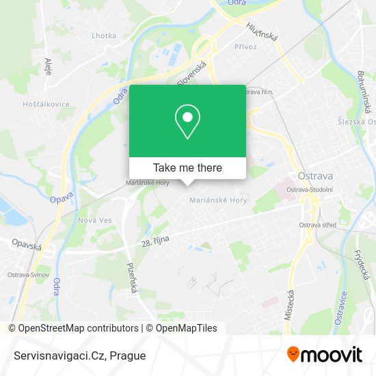 Карта Servisnavigaci.Cz