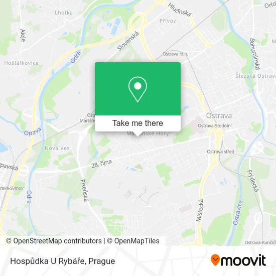 Карта Hospůdka U Rybáře