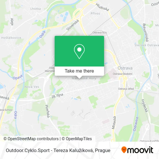Карта Outdoor.Cyklo.Sport - Tereza Kalužíková