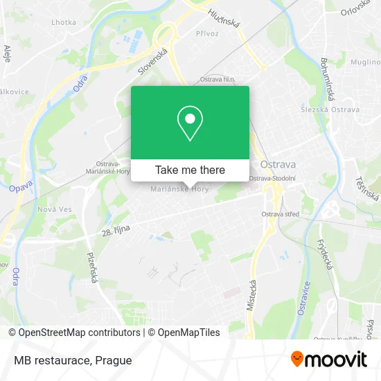 Карта MB restaurace
