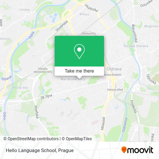 Карта Hello Language School