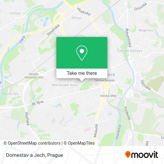 Карта Domestav a Jech