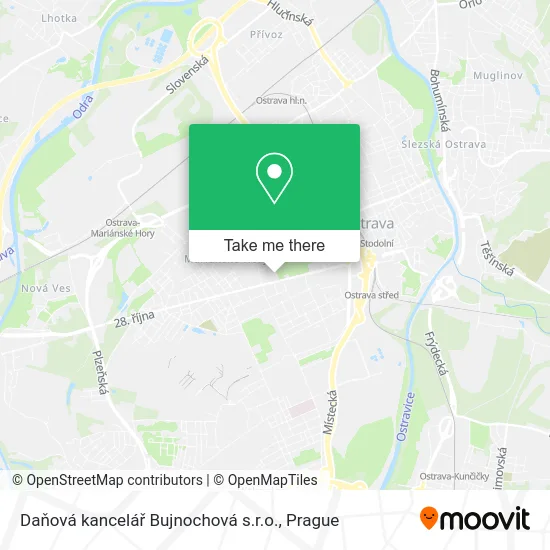 Карта Daňová kancelář Bujnochová s.r.o.