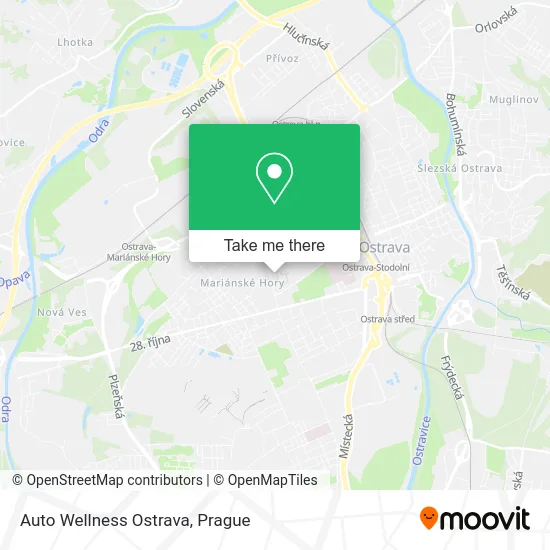 Карта Auto Wellness Ostrava