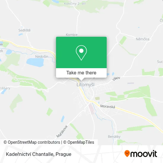 Карта Kadeřnictví Chantalle