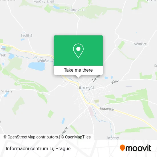 Карта Informacni centrum Li