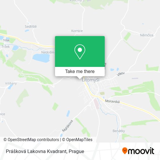Карта Prášková Lakovna Kvadrant