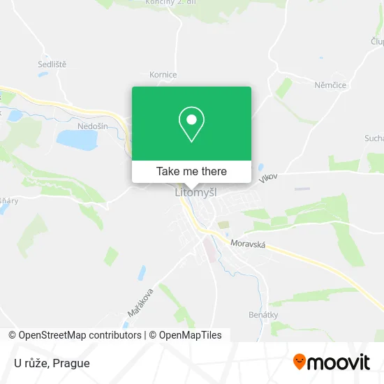 Карта U růže