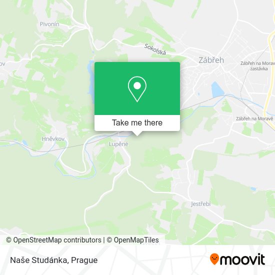 Карта Naše Studánka