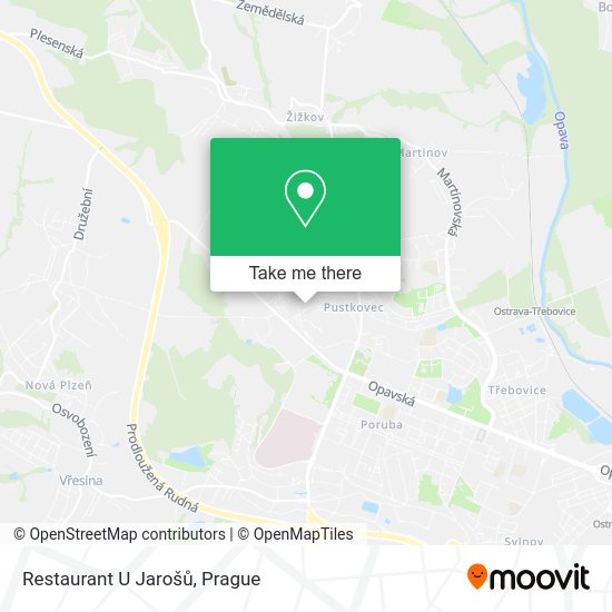 Карта Restaurant U Jarošů