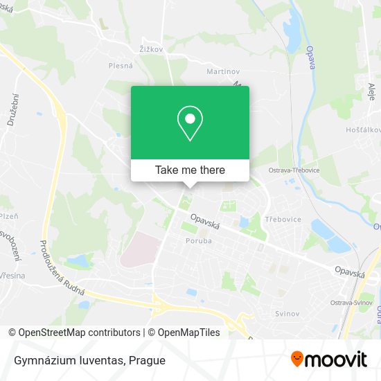 Карта Gymnázium Iuventas