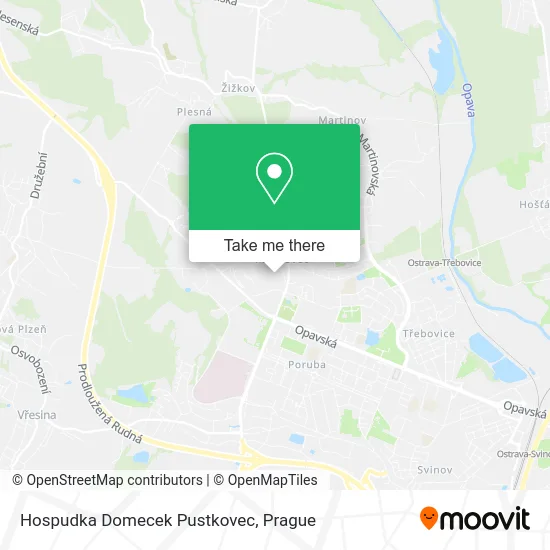 Карта Hospudka Domecek Pustkovec