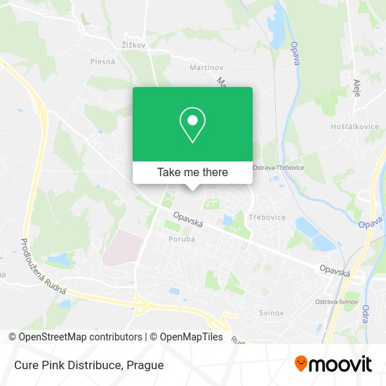 Карта Cure Pink Distribuce