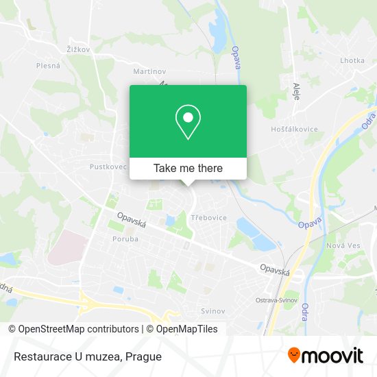 Карта Restaurace U muzea