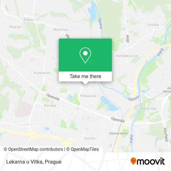 Карта Lekarna u Vitka