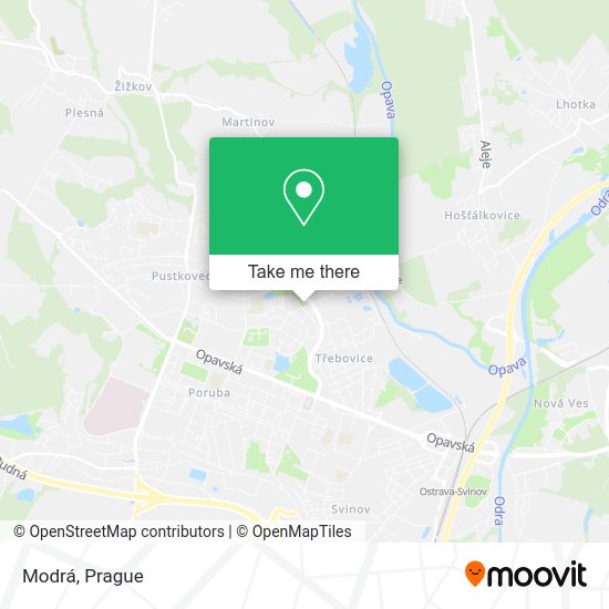 Карта Modrá