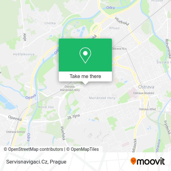 Карта Servisnavigaci.Cz