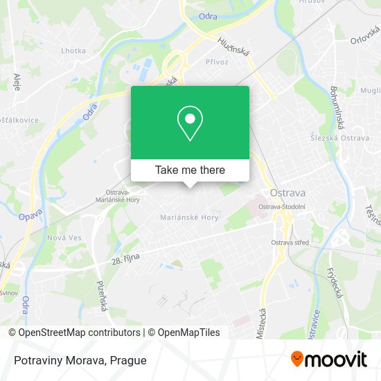 Карта Potraviny Morava