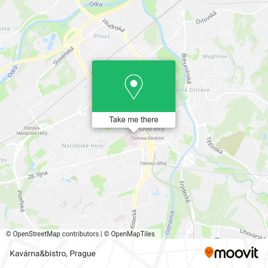 Карта Kavárna&bistro