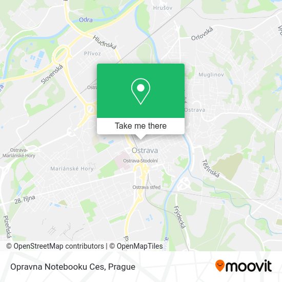 Карта Opravna Notebooku Ces