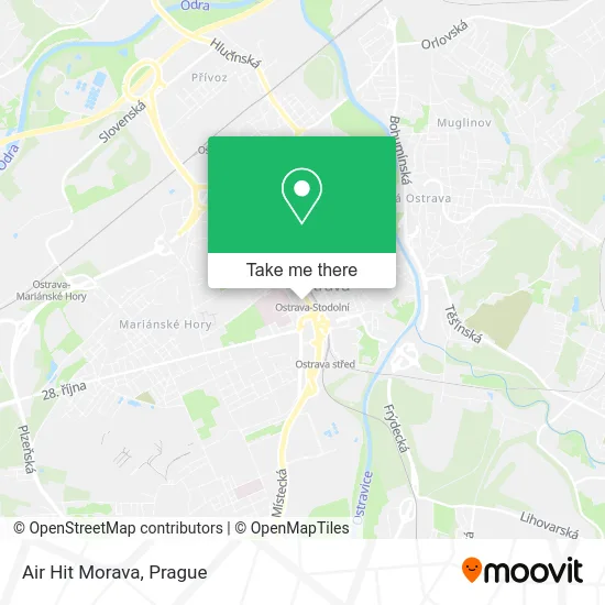 Карта Air Hit Morava