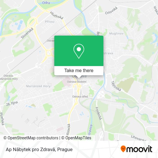 Карта Ap Nãbytek pro Zdravã