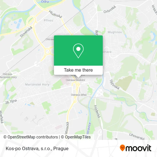 Карта Kos-po Ostrava, s.r.o.