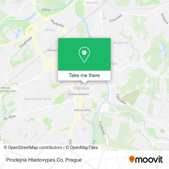 Карта Prodejna Hladovypes.Co