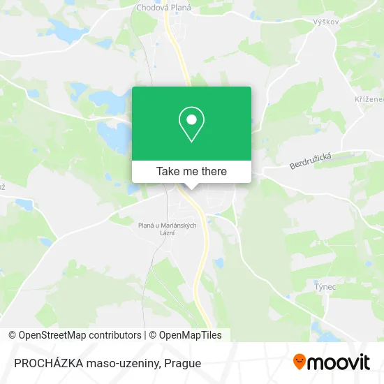 Карта PROCHÁZKA maso-uzeniny