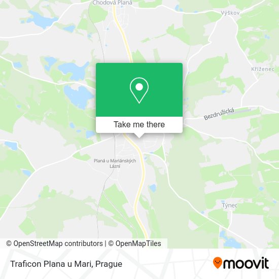 Карта Traficon Plana u Mari