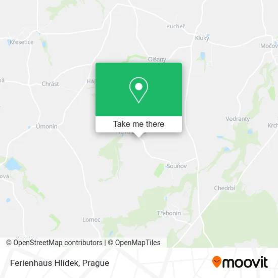 Карта Ferienhaus Hlidek