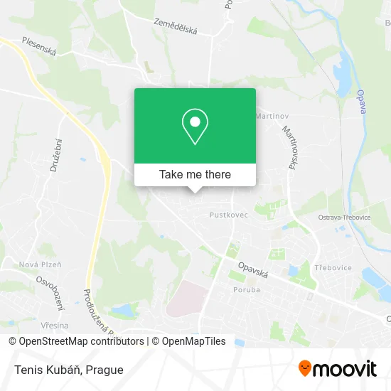 Карта Tenis Kubáň