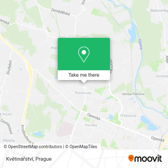 Květinářství map