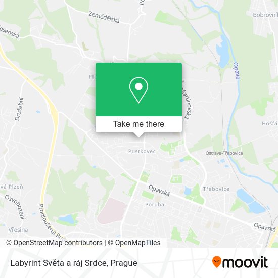 Карта Labyrint Světa a ráj Srdce