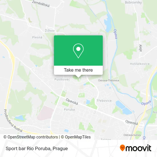 Карта Sport bar Rio Poruba