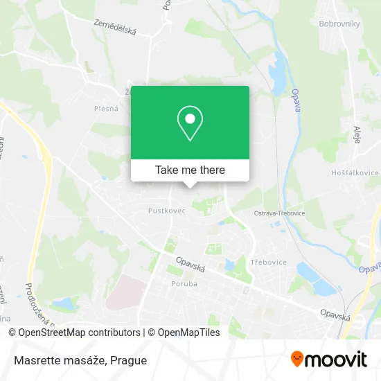 Карта Masrette masáže
