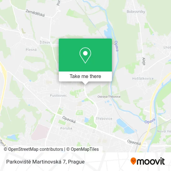 Карта Parkoviště Martinovská 7