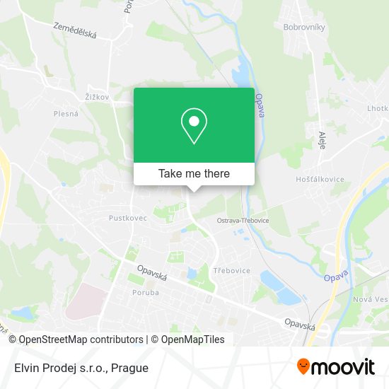 Карта Elvin Prodej s.r.o.