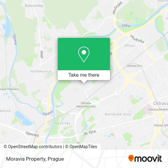 Карта Moravia Property