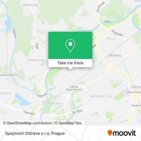 Карта Spojmont Ostrava s.r.o