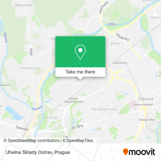 Карта Uhelne Sklady Ostrav