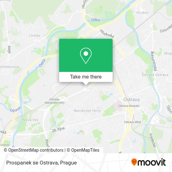 Карта Prospanek se Ostrava