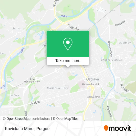 Карта Kávička u Marci