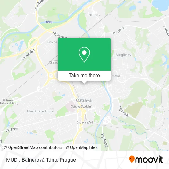 Карта MUDr. Balnerová Táňa