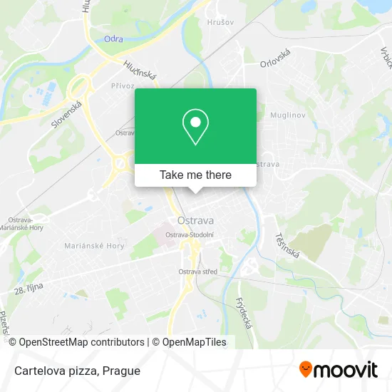 Карта Cartelova pizza