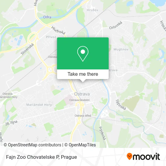 Fajn Zoo Chovatelske P map